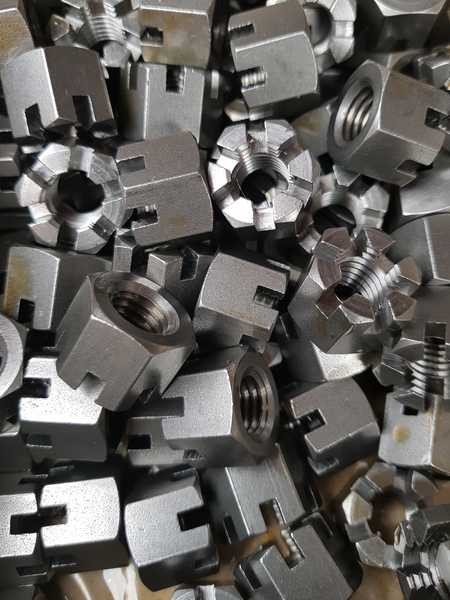 Slotted Nuts | Trojan Special Fasteners Ltd | Specialist Nuts Fasteners | Nuts Bolts Washers | Precision Polygon Turning | Fastener Manufacturer