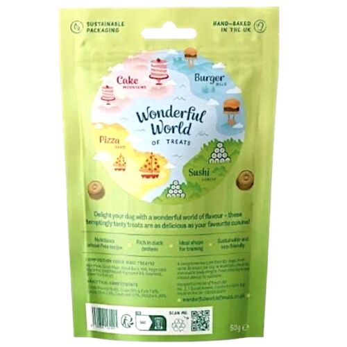 Wonderful World of Treats Dog Food - Duck Maki 50g