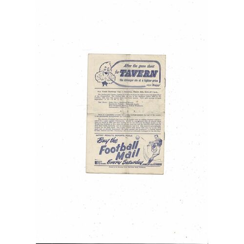 1954/55 Portsmouth v Newcastle United Football Programme