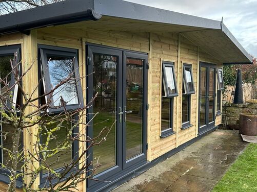 24x14 Apex Summer House home Office/Bar/Gym