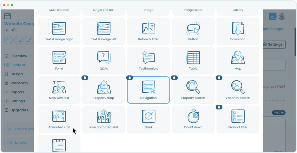 How to add an animated statistic to a website page | Webfactory Support | Webfactory