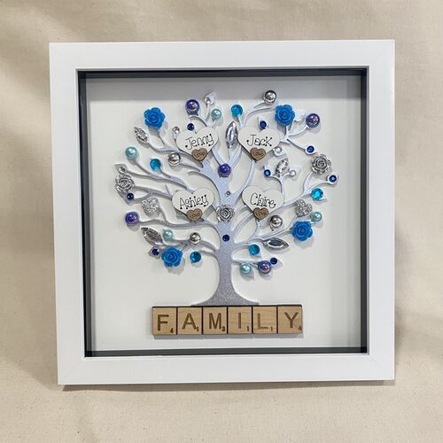 Floral Family Tree Frame