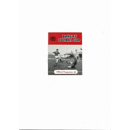 1964/65 Barnsley v Walsall Football Programme