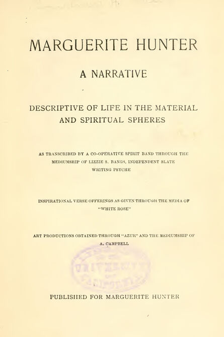 1894 | Marguerite Hunter