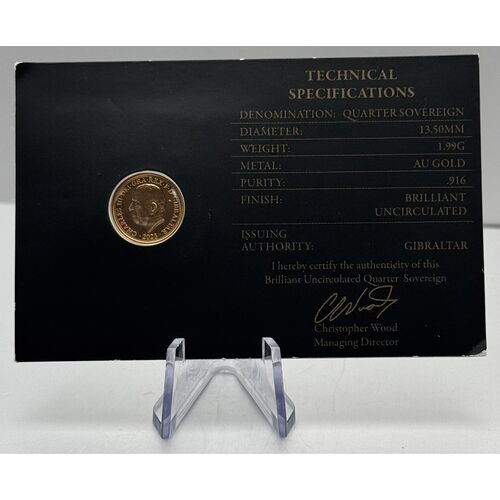 2023 KC111 gold quarter sovereign