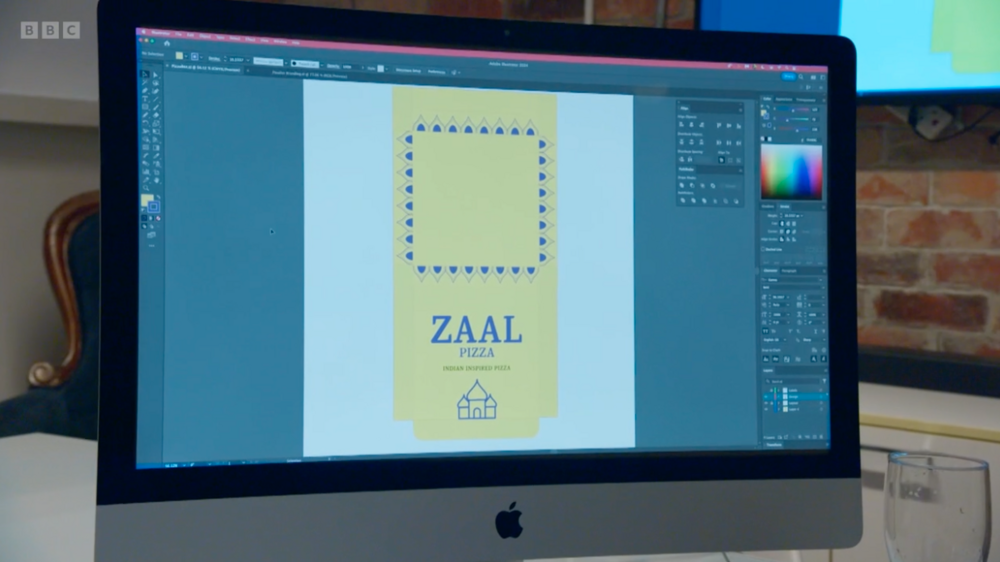 pizza box design for Zaal pizza from the apprentice