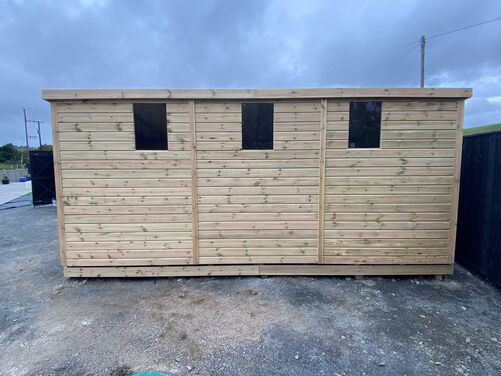 #P078 16x10 Pent Shed Workshop