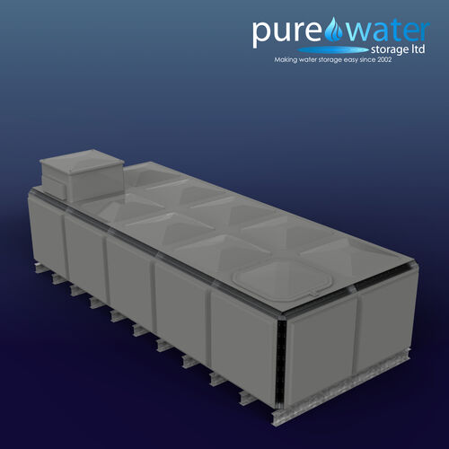 PW.5X2X1.TIF.AB - 12,733 LITRE SECTIONAL WATER TANK, TOTALLY INTERNALLY FLANGED (TIF) C/W FVH