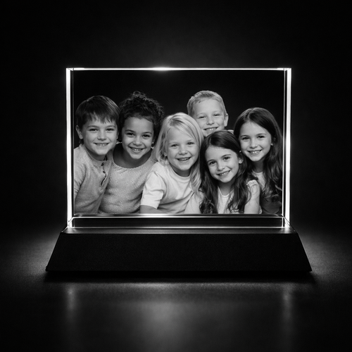 The Superb Rousay 2D Crystal Glass Photo Frame