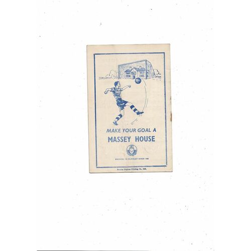 1952/53 Burnley v Sunderland FA Cup Football Programme