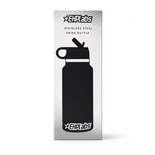 EHP Labs Stainless Steel Shaker Drink Bottle 1 Litre Capacity