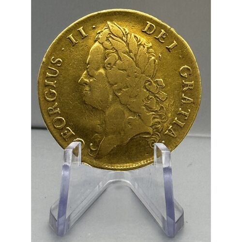 1739 King George 11 gold 2 guinea coin