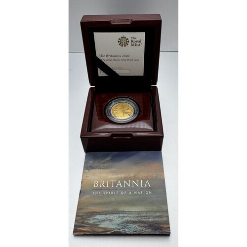 2020 gold proof quarter ounce Britannia