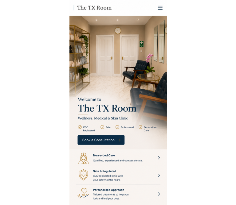 Home  | The Tx Room / medical wellness and skin clinic