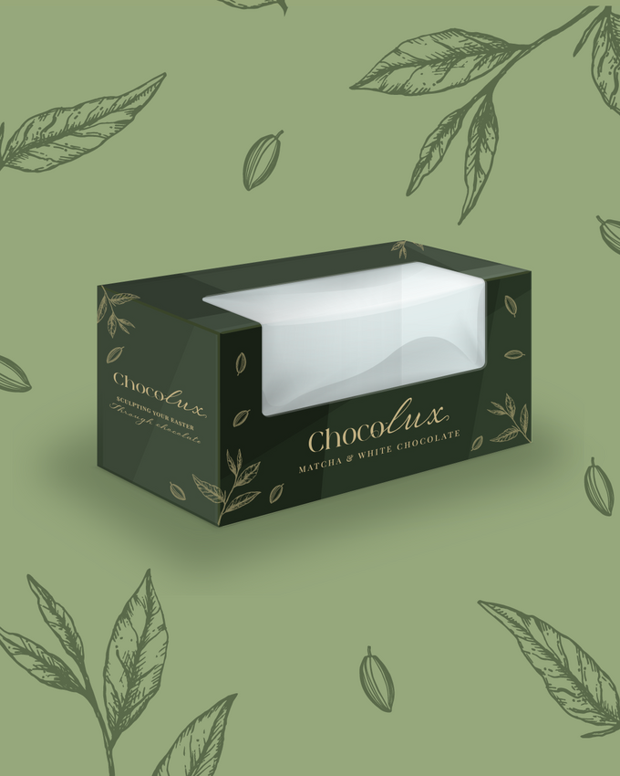 Choco-lux packaging redesign by Webfactory from the apprentice. Luxury easter egg.