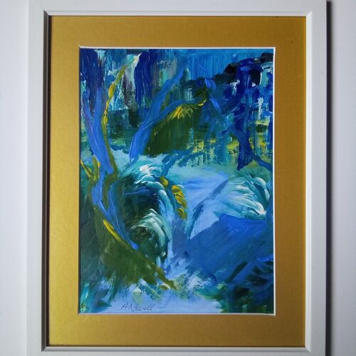 Blue and Green shades of summer light