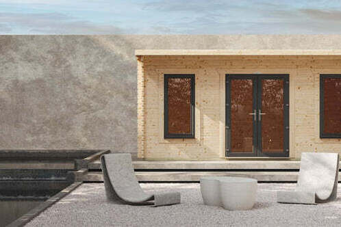 Pent Log Cabin 18x10