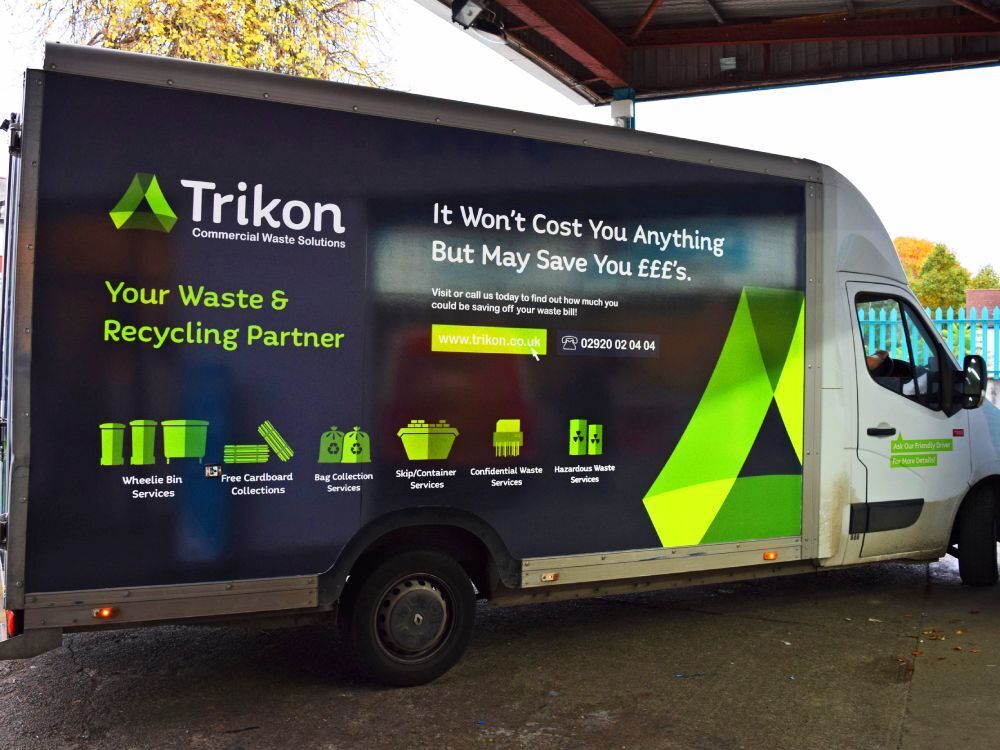 Renault Master van with company vehicle wrap.