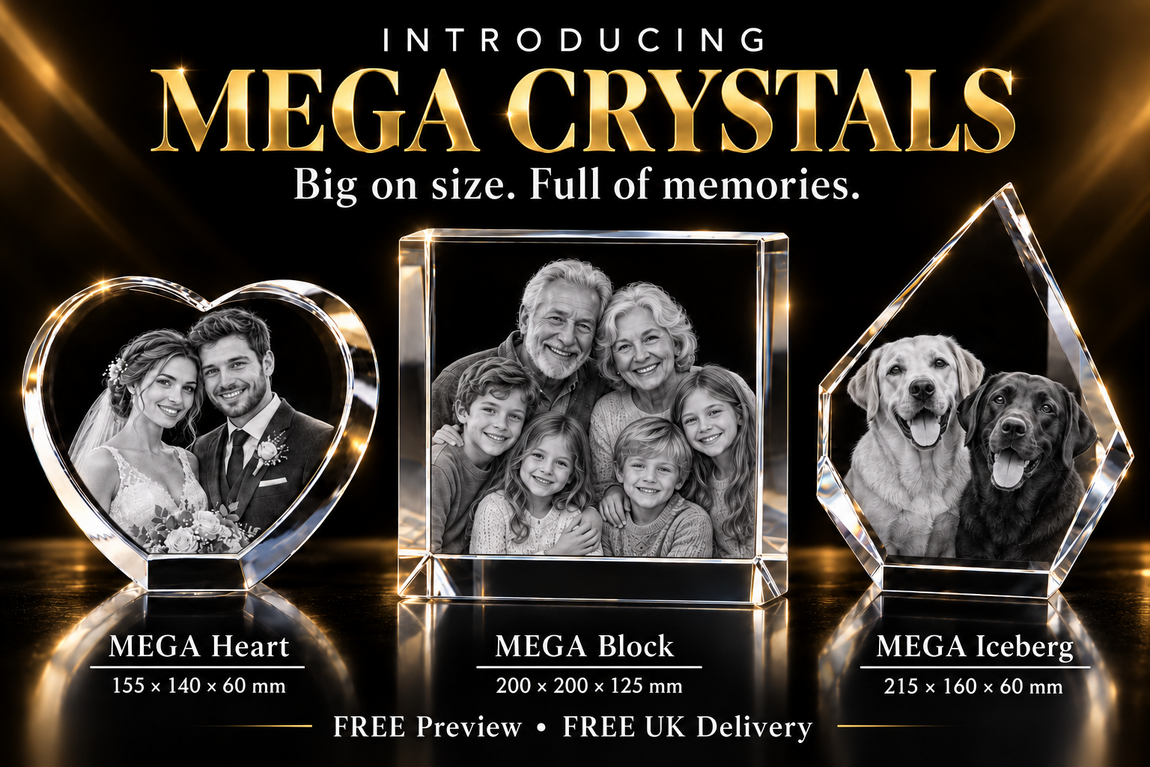 Personalised 3D Crystal Photo Gifts UK | 3DCrystalShop