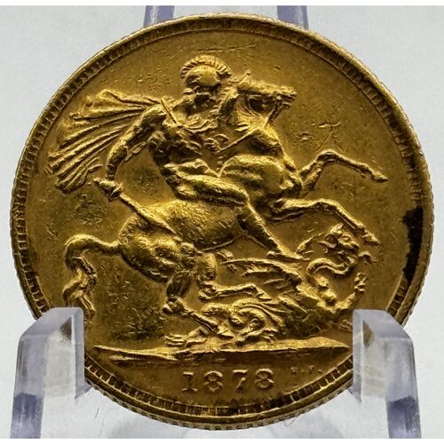 1878 M fill gold sovereign