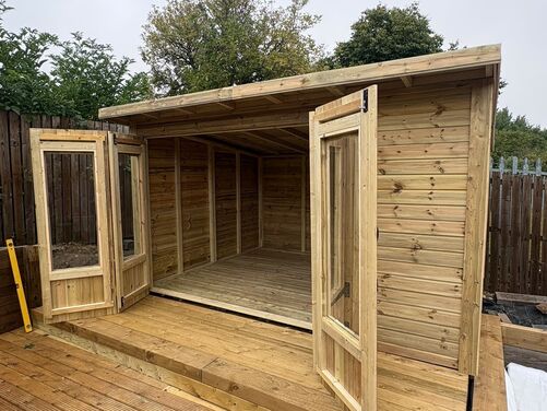 12x9 Pent Summer House
