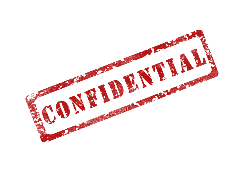How do you handle confidential or sensitive information?