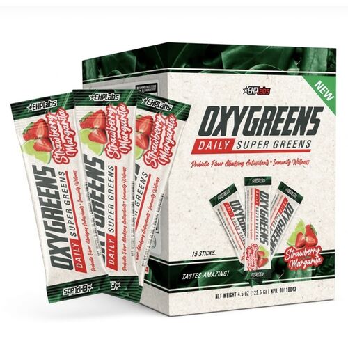 EHPlabs OxyGreens Daily Super Greens – Strawberry Margarita OR Pineapple (15 Sticks)