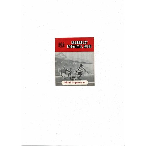 1961/62 Barnsley v Torquay United Football Programme