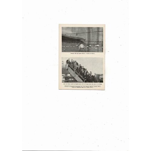 1961 England v Luxembourg Football Programme @ Arsenal