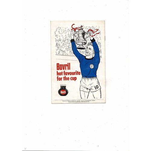 1968 Benfica v Manchester United European Cup Final Original Football Programme