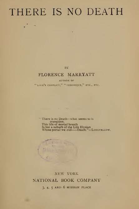 1891 | There Is No Death