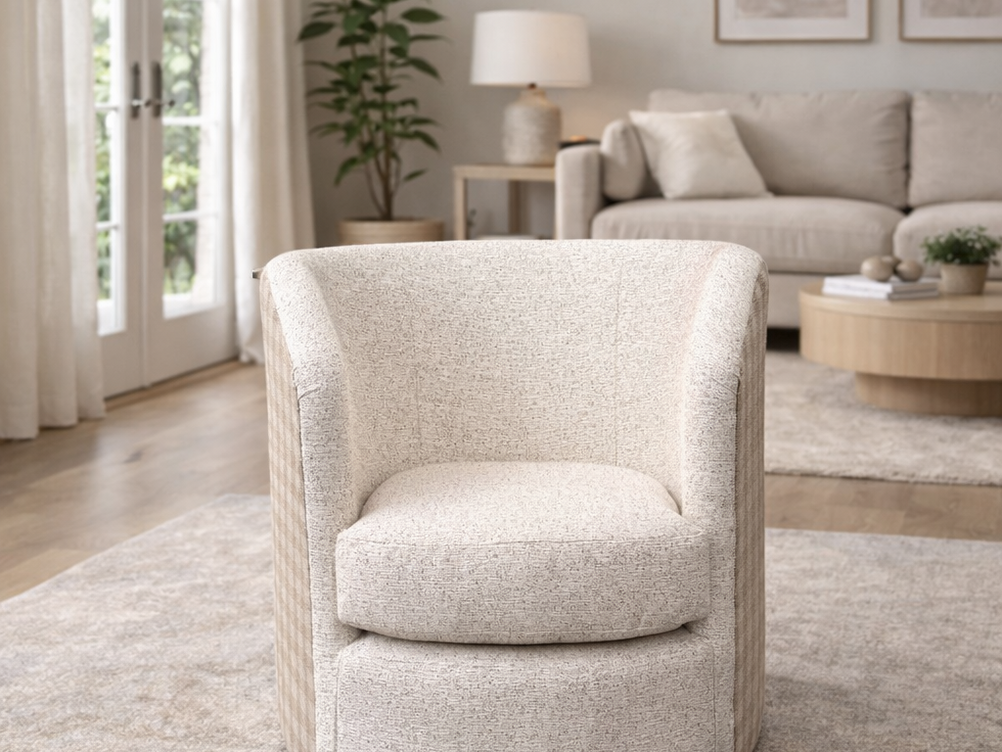 Modern Round 2 tone tub chair