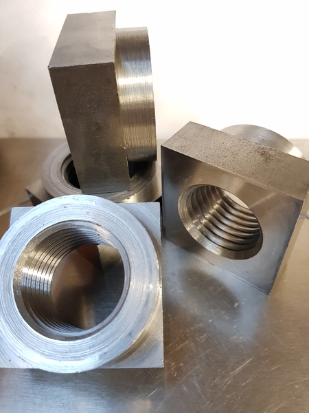 M33 Special Square nut with Spigot | Trojan Special Fasteners Ltd | Specialist Nuts Fasteners | Nuts Bolts Washers | Precision Polygon Turning | Fastener Manufacturer