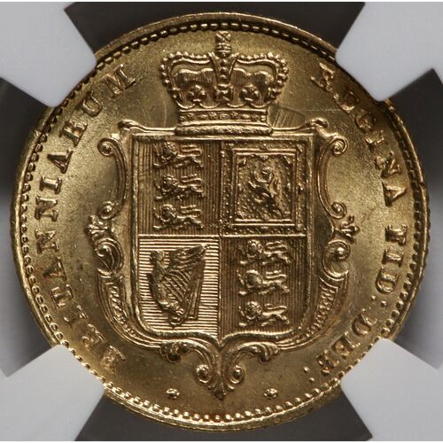 Choice 1859 Queen Victoria gold half sovereign