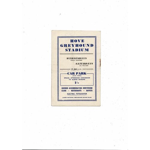 1955/56 Brighton v Brentford Football Programme