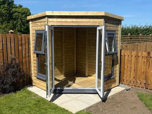 #PVC106 7x7 Corner Summer House
