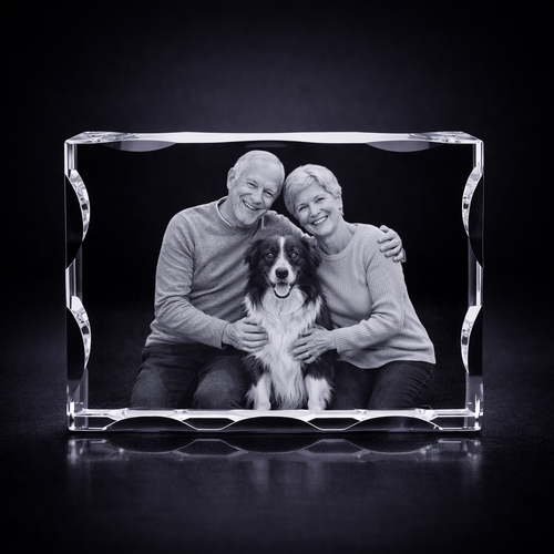 Staffa 3D Crystal Photo Frame – 180×130mm