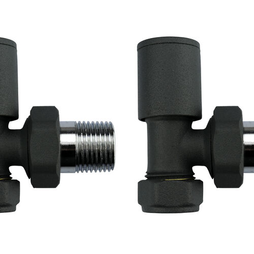 Contemporary CHROME Angled Valve set