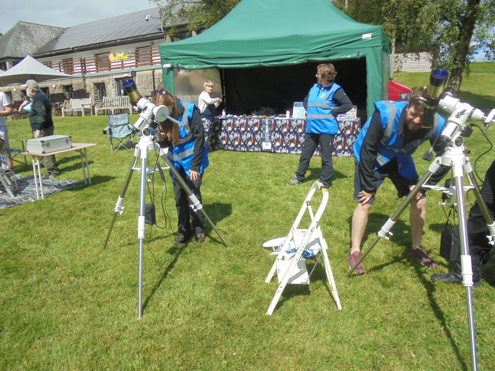 SAFE solar viewing Bannau Brychieniog June 22 nd 2024
