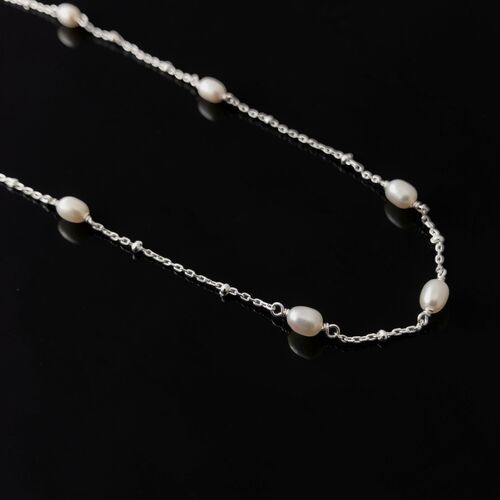 Baroque freshwater pearl chain