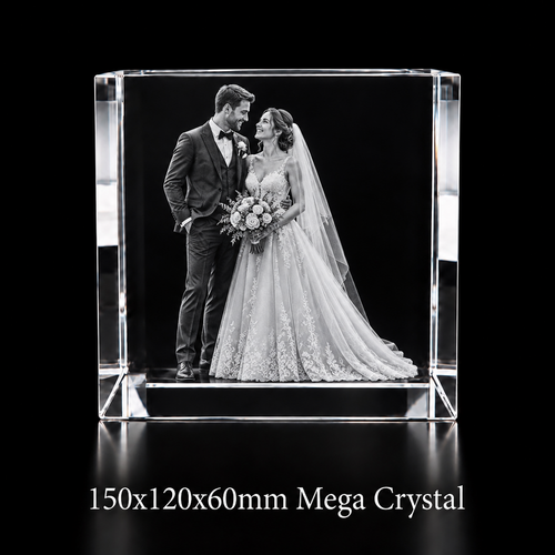 Exclusive MEGA 3D Crystal Block – 150×120×60mm