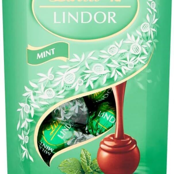 Lindt Lindor Milk Mint Chocolate Truffles Box