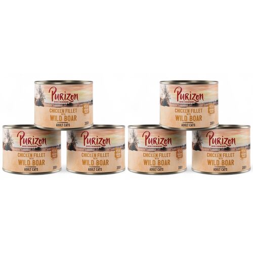 Purizon Chicken Fillet with Wild Boar Cat Food 6 x 200g