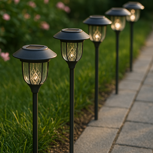 The Solar-Powered Garden Lanterns (Set of 4)