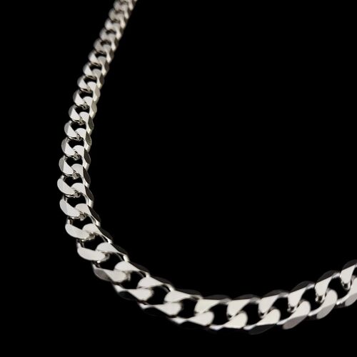 Sterling silver diamond cut curb chain