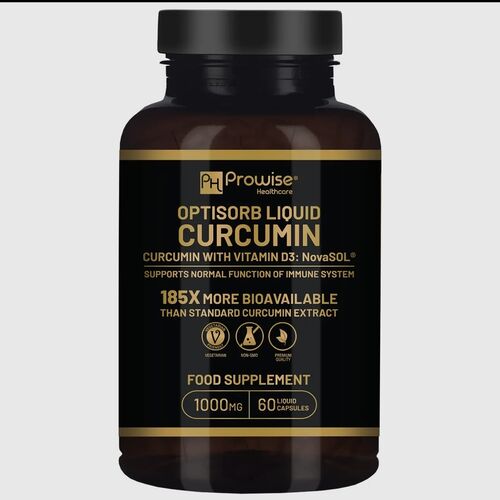 Prowise Optisorb Liquid Curcumin with Vitamin D3 1000mg 60 liquid capsules