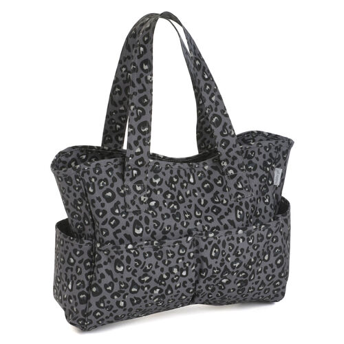 Craft Bag in Glossy PVC - Leopard Print