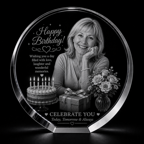 Birthday 3D Crystal Gifts | 3d Crystal Shop | 3d crystal glass engraving | Personalised 3d engraving  | 3d crystal photo