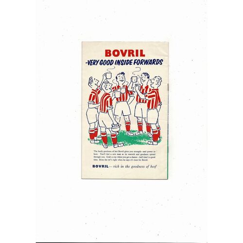 1954 England v Germany Football Programme