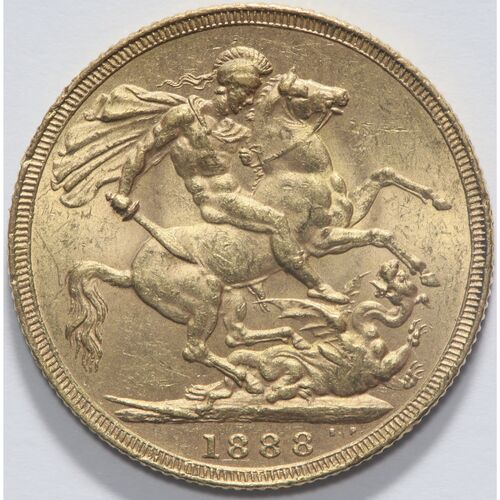 1888 Queen Victoria full gold sovereign